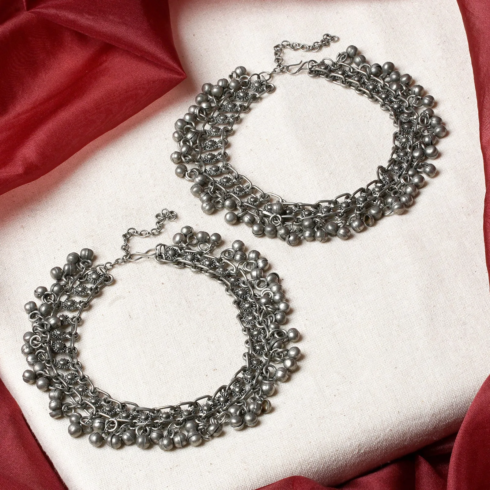 Teejh Aradhya Oxidised Anklet