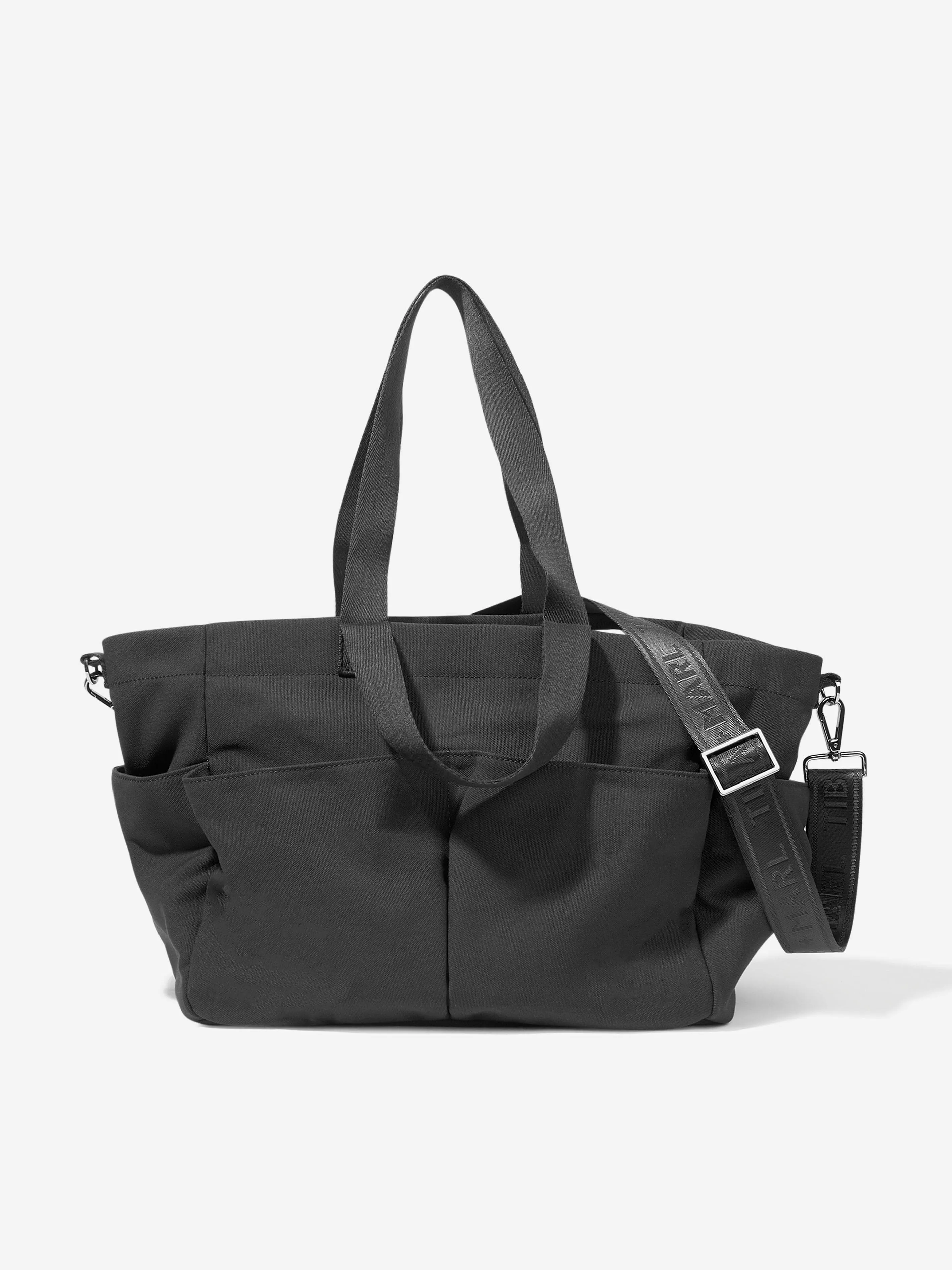 Tiba   Marl Baby The Canvas Tote Bag in Black (30cm)