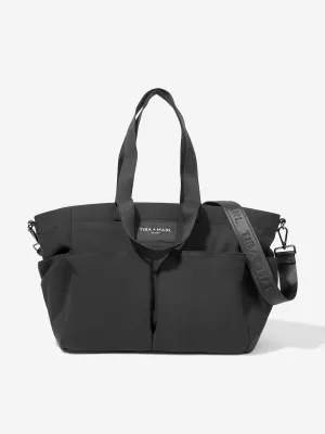 Tiba   Marl Baby The Canvas Tote Bag in Black (30cm)