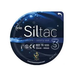 Trio Siltac™ Silicone Ostomy Seal, 35 to 44mm Stoma, Size 3, Large