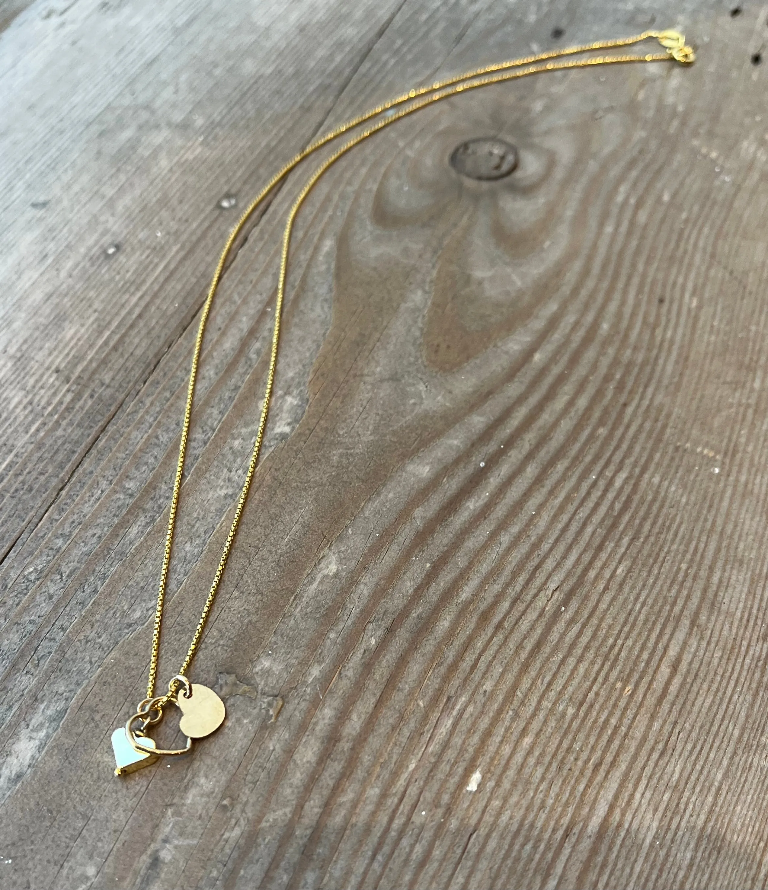 Triple Heart Necklace in Gold