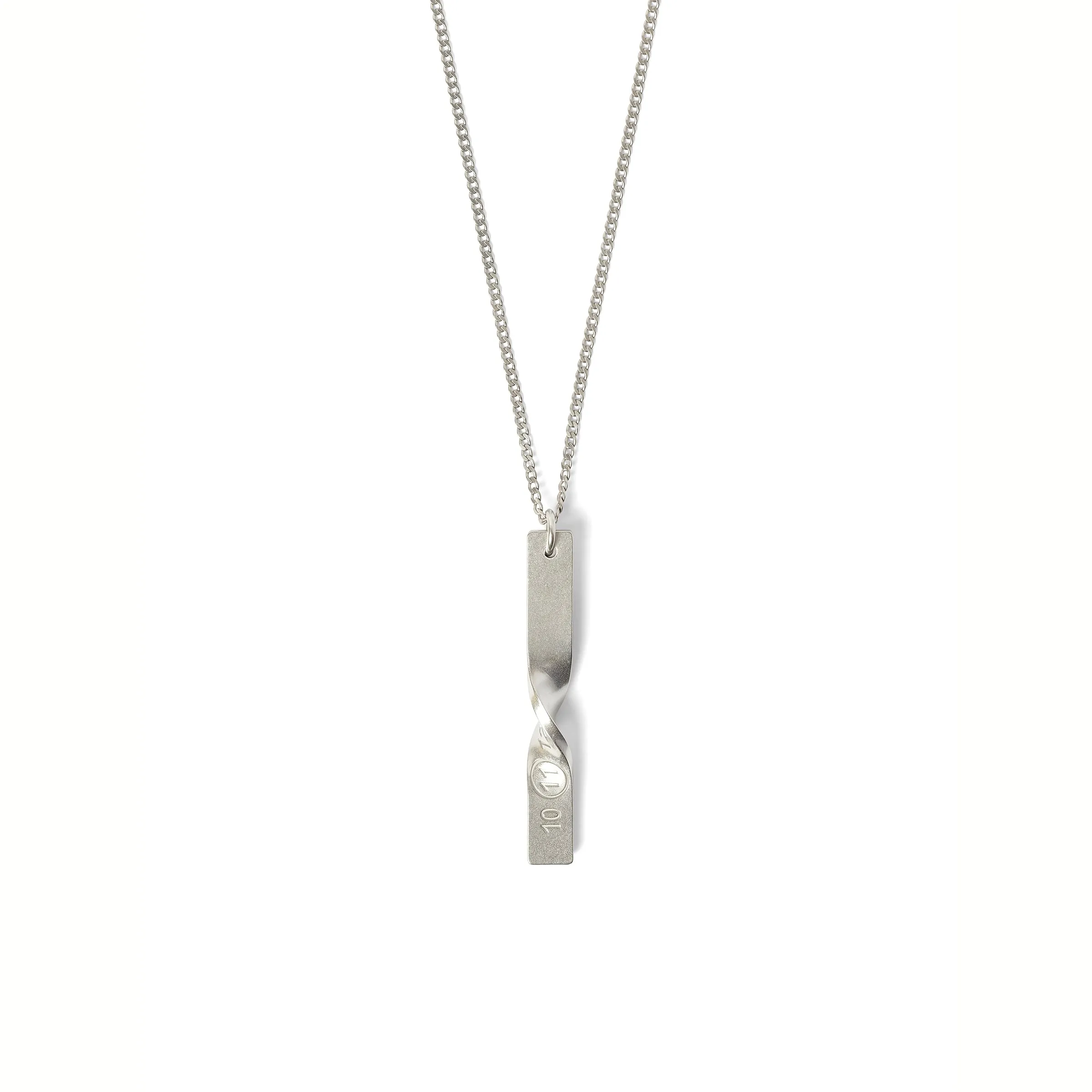 Twist Necklace in Palladio Semi Polished Plating