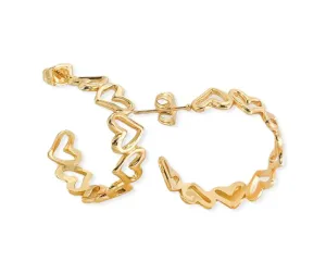Ultimate Blend of Love Heart Hoops