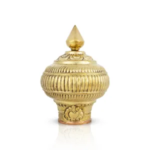 Vairamudi Crown - 8 x 2.5 Inches | Gold Polish Kireedam/ Mukut/ Kiridam for Deity