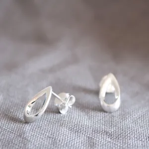 Vanessa Open Teardrop Stud Earrings