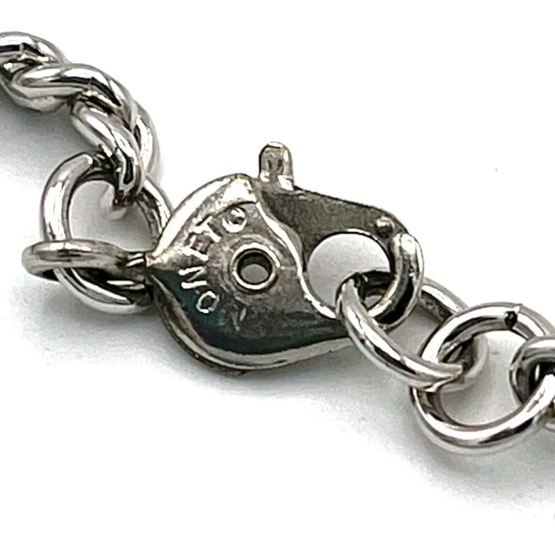 Vintage Monet Silver Rope Necklace