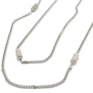 Vintage Monet Silver Rope Necklace