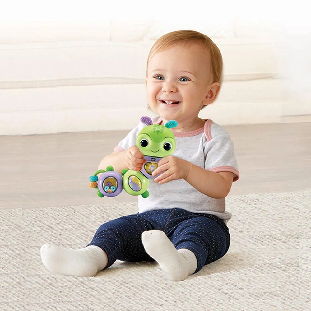 Vtech Twist & Explore Caterpillar Rattle Green Age-3 Months & Above