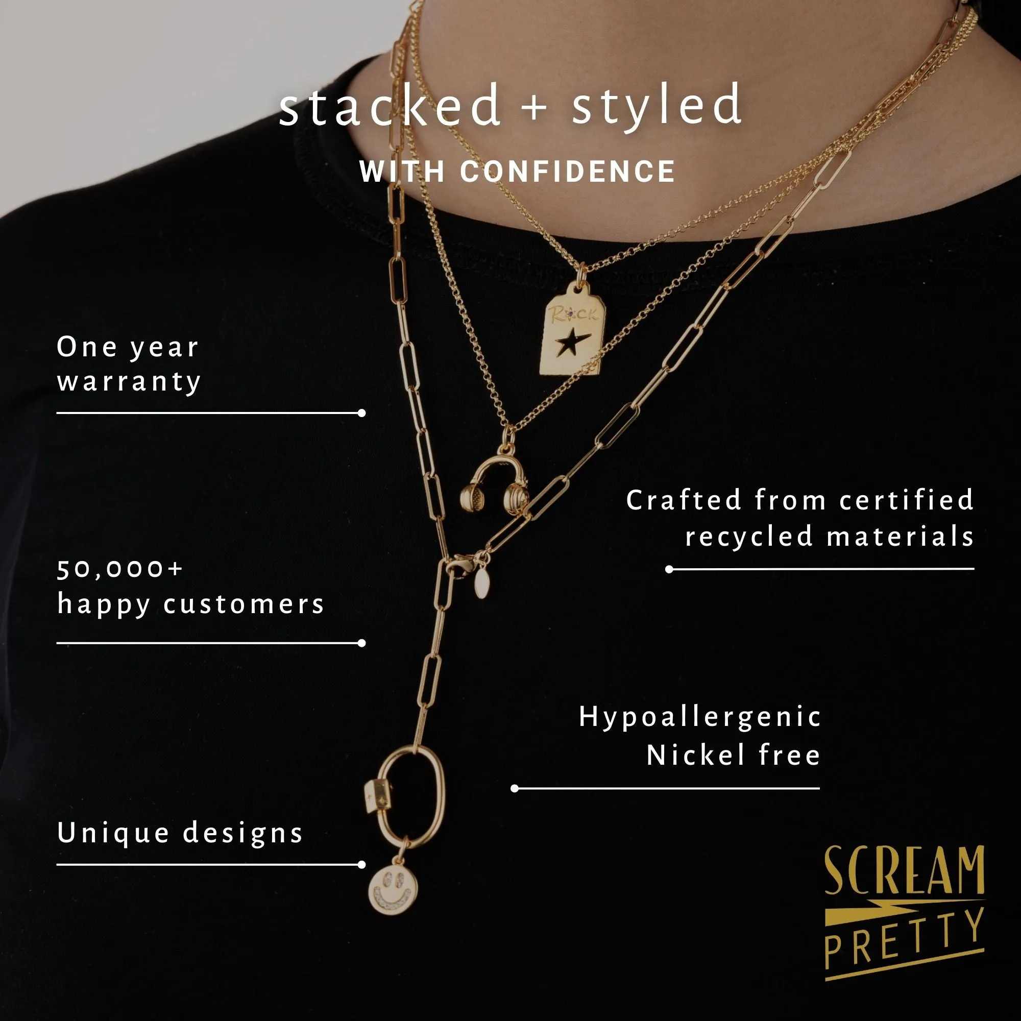 Waterfall Tennis Chain Necklace