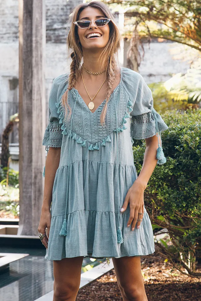 Wave After Wave Dress Sage