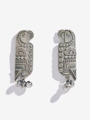 Westside Accessories Silver Parrot Earrings