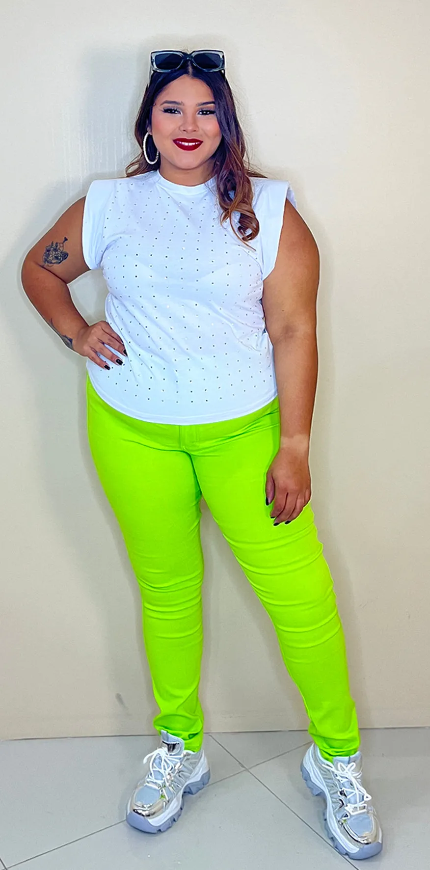 WHite Studded Tee