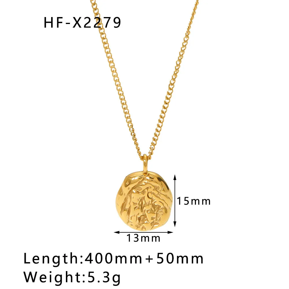 Wholesale Simple Style Special-shaped Heart Drop Zircon Lava Necklaces