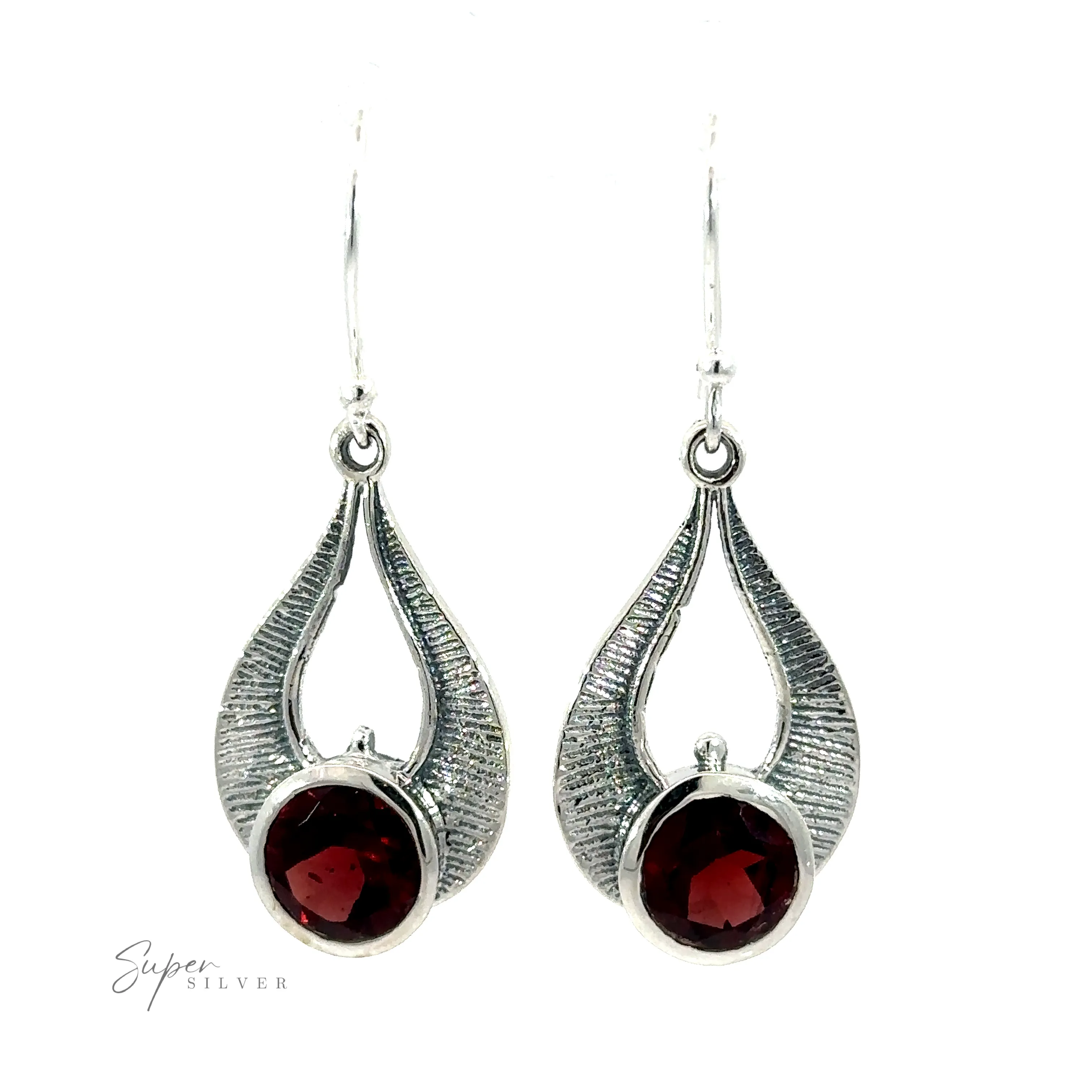 Winged Gemstone Earrings