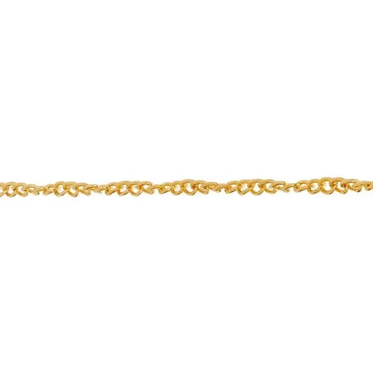 Yellow Gold-Filled 0.9mm Singapore Chain