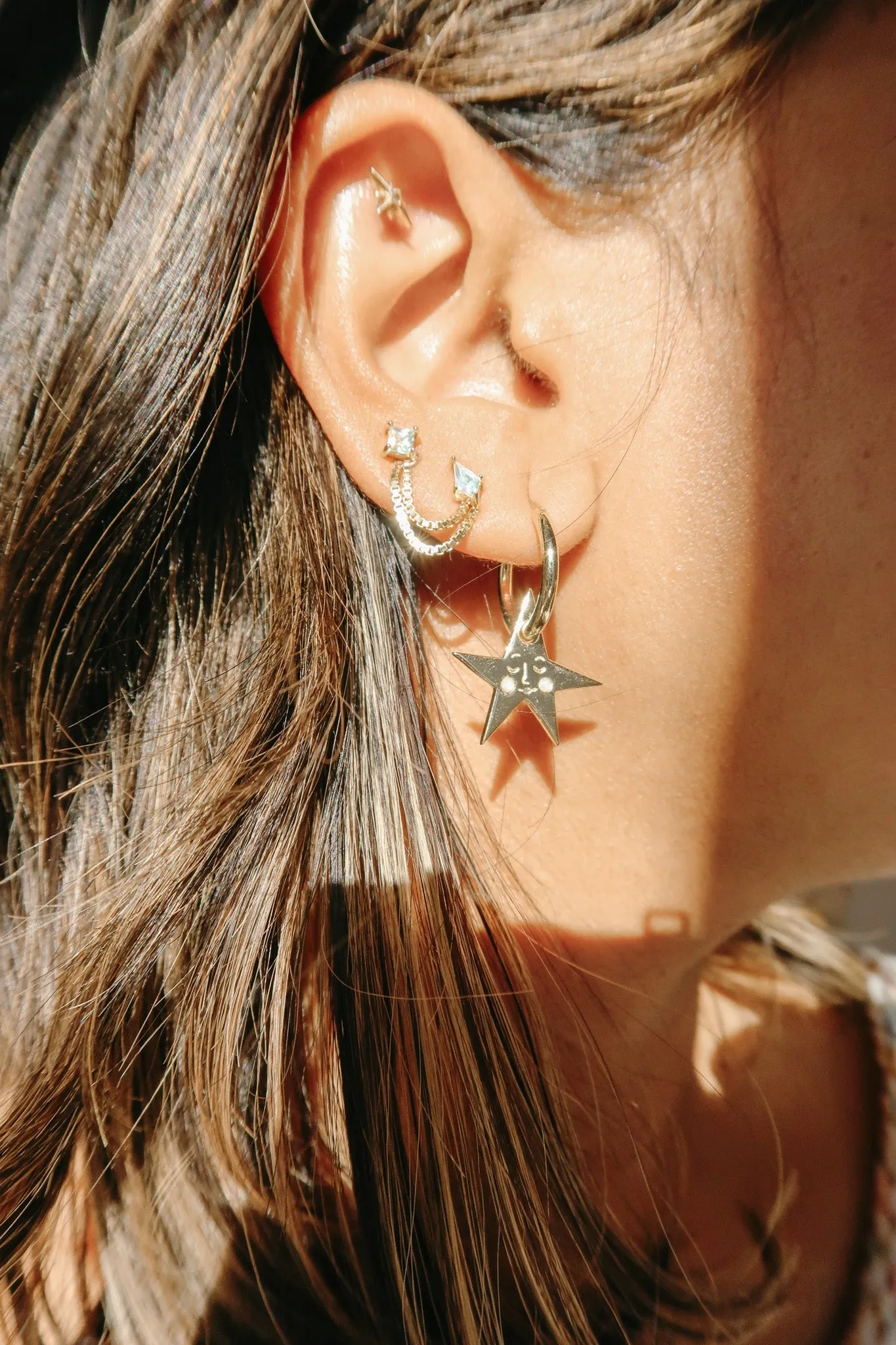 You make me Blush   Thread of Hope Ear Stack