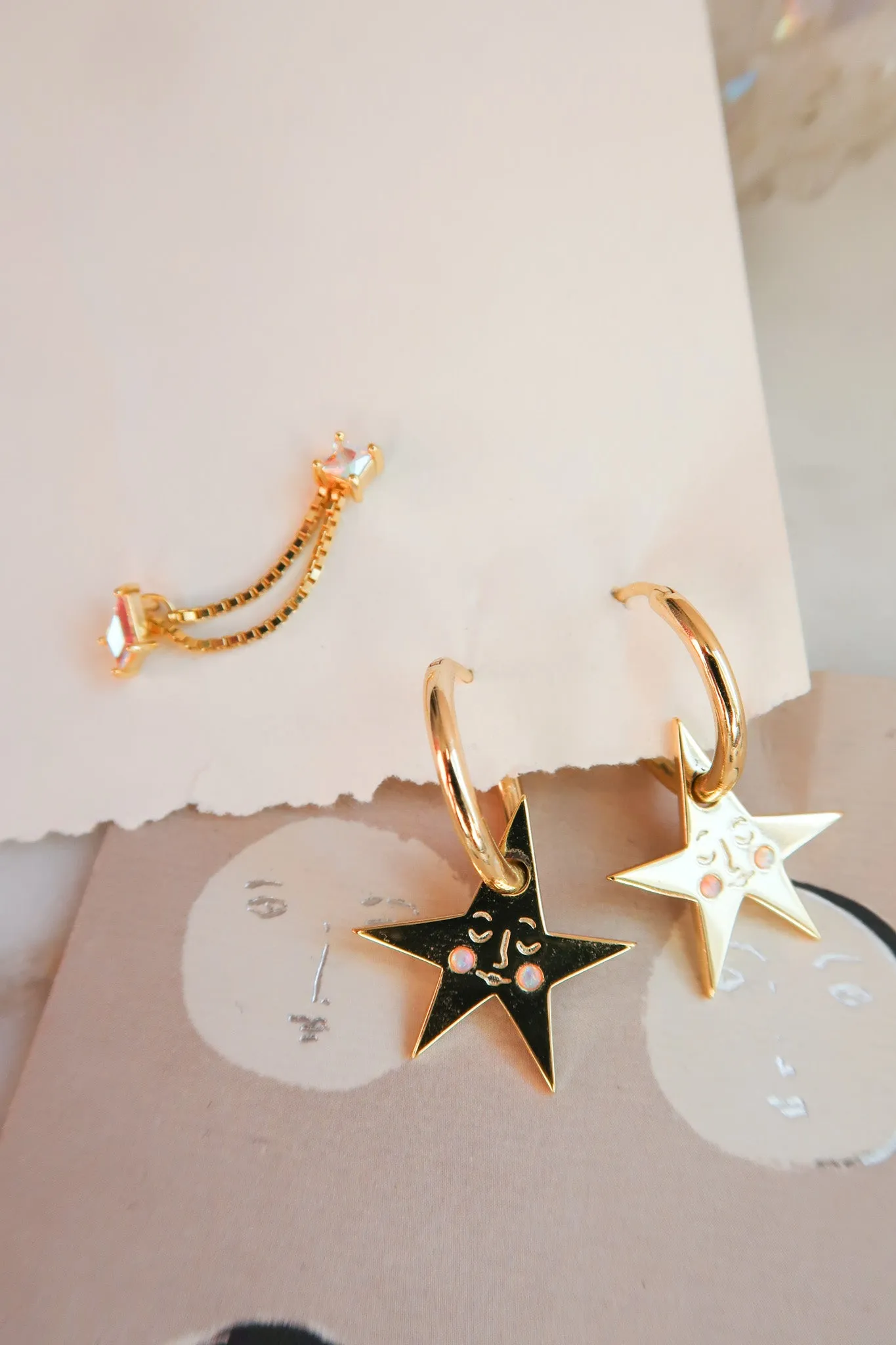 You make me Blush   Thread of Hope Ear Stack