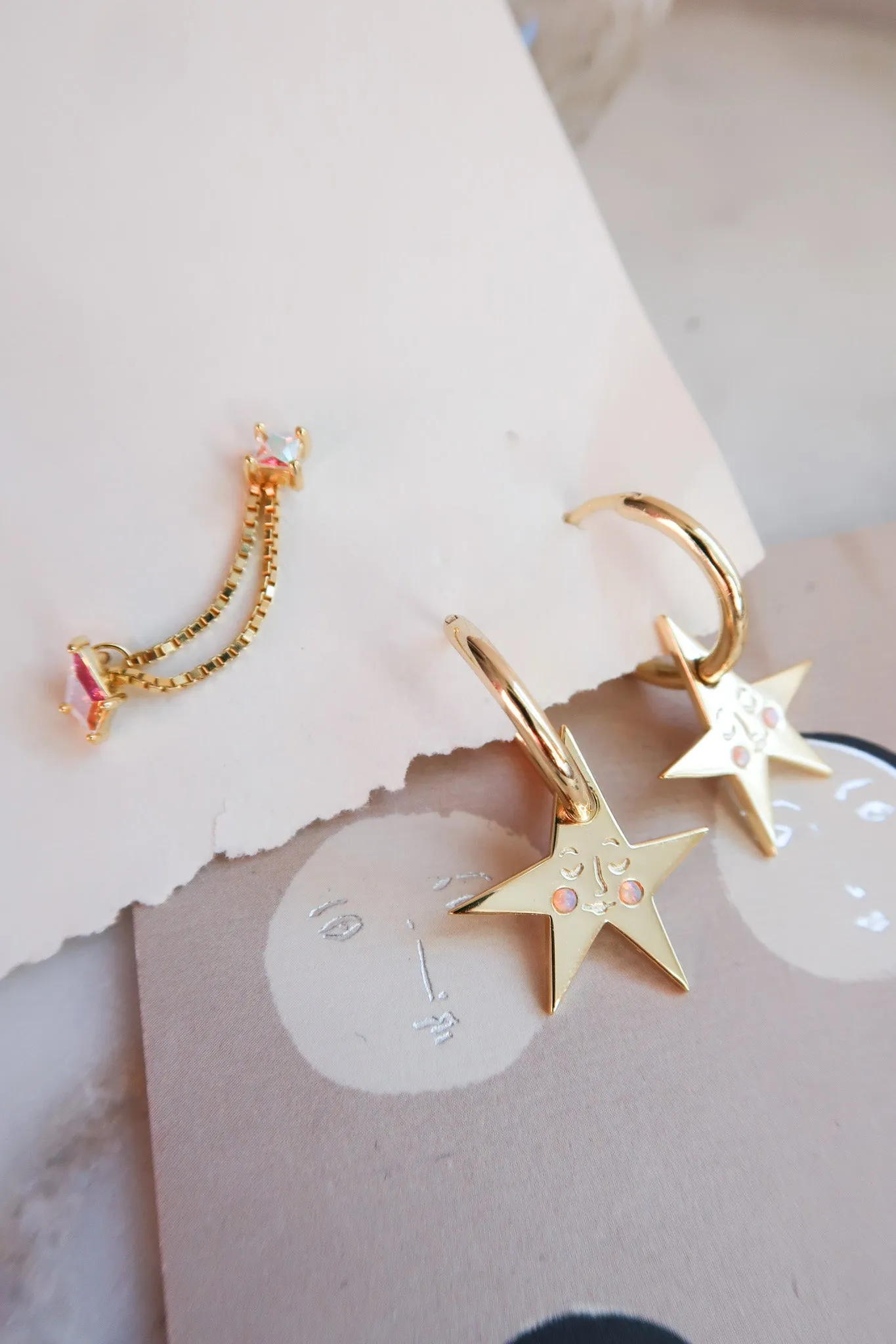 You make me Blush   Thread of Hope Ear Stack