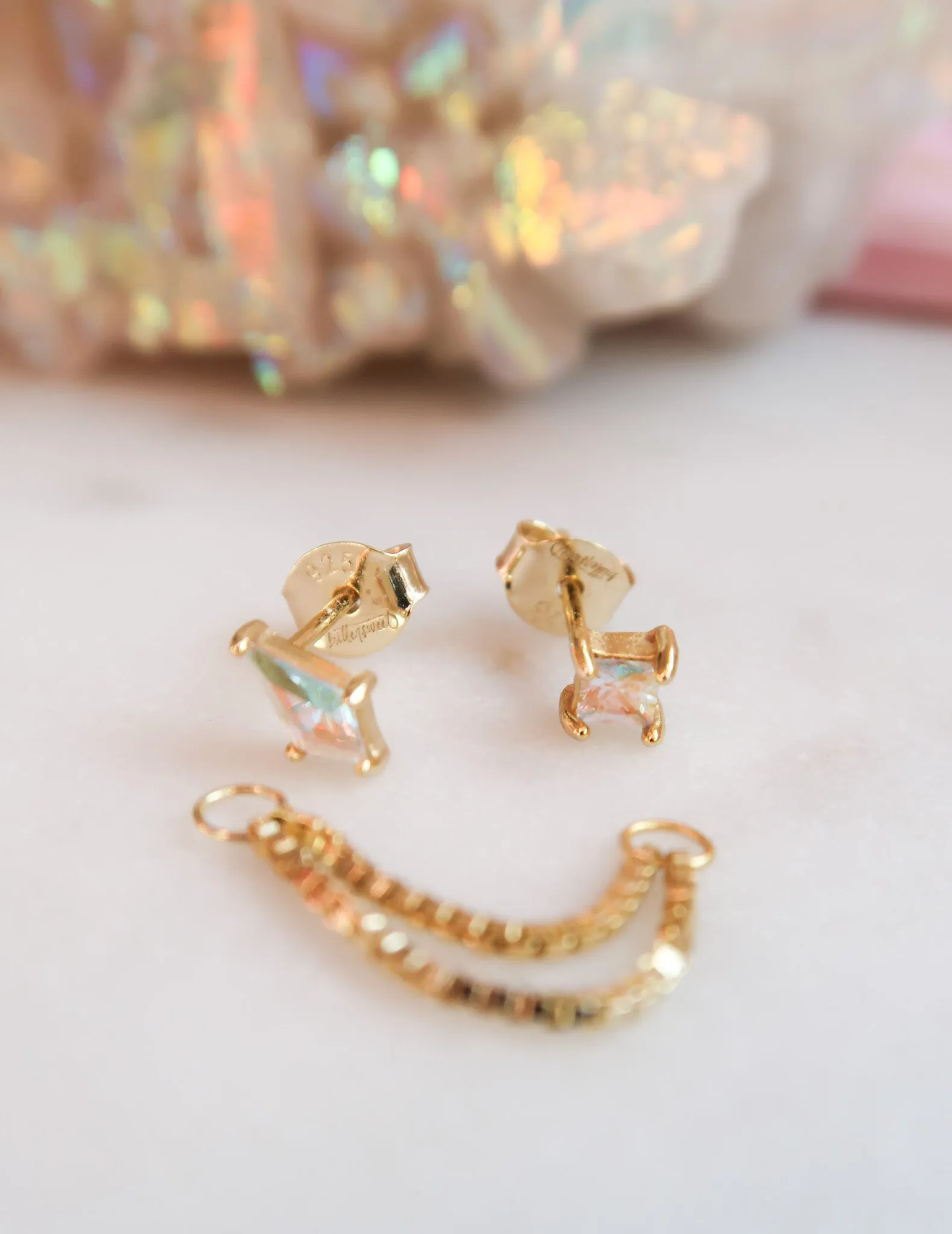 You make me Blush   Thread of Hope Ear Stack
