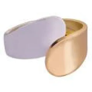 ZAHA MIXED METAL BYPASS HINGED BRACELET